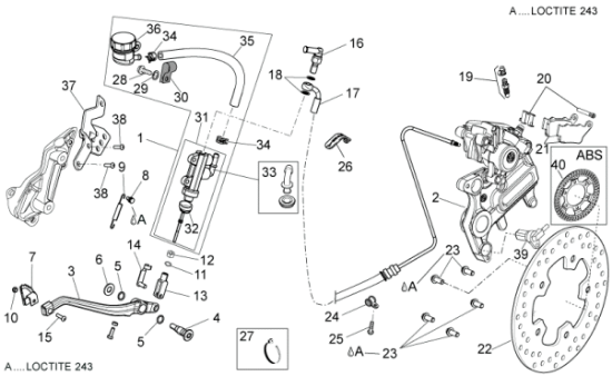 Εικόνα της ΣΕΝΣΟΡΑΣ ABS VESPA GTS 300 4T 4V ie ΠΙΣ-1D0007665